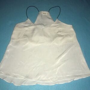 MOD REF racer back spaghetti cord strap tank top crushed velvet feel NEW size S